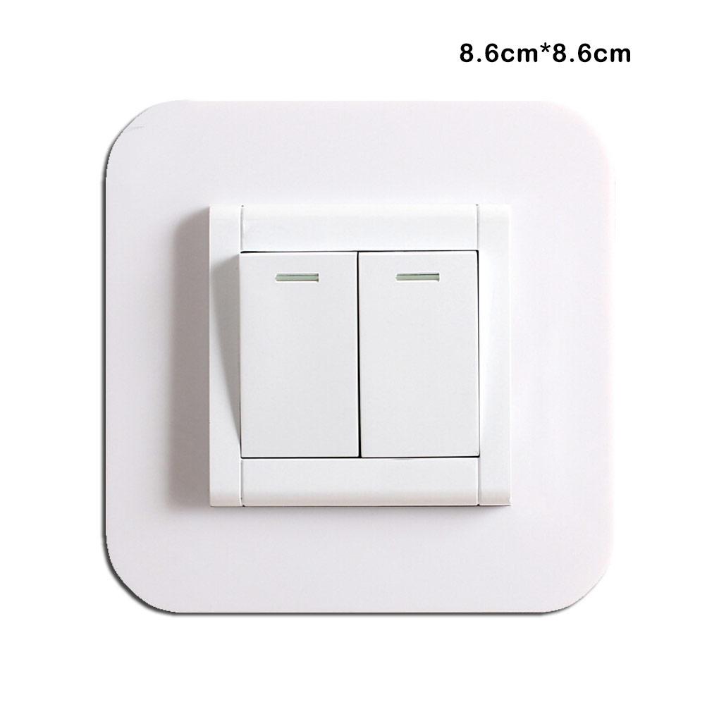 Switch Sticker Transparent White Creativity Protective Case Three-dimensional ple Socket Decoration Wall Frame