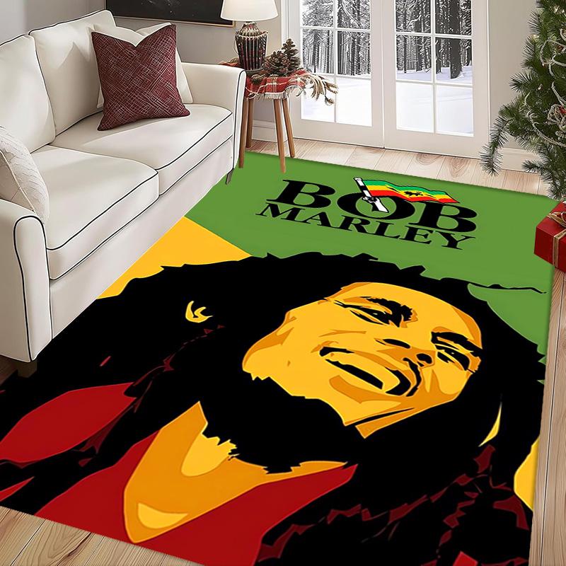 Vibrant Rasta Music Fusion Carpet Living Room and Bedroom Mats Doormat Dormitory Decoration Bathroom Mat Protective Pad