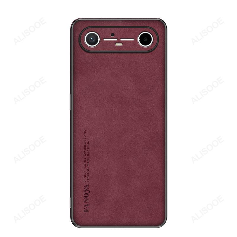 Frosted PU-Leather Funda for for Tecno Spark Slim 4G Case for Tecno Pova Slim 5G Cover Matte Plastic Full Protection Back Capa