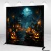 Halloween Festival Photo Backdrop Pumpkin Castle Photography Background Vinyl Polyester Banner
