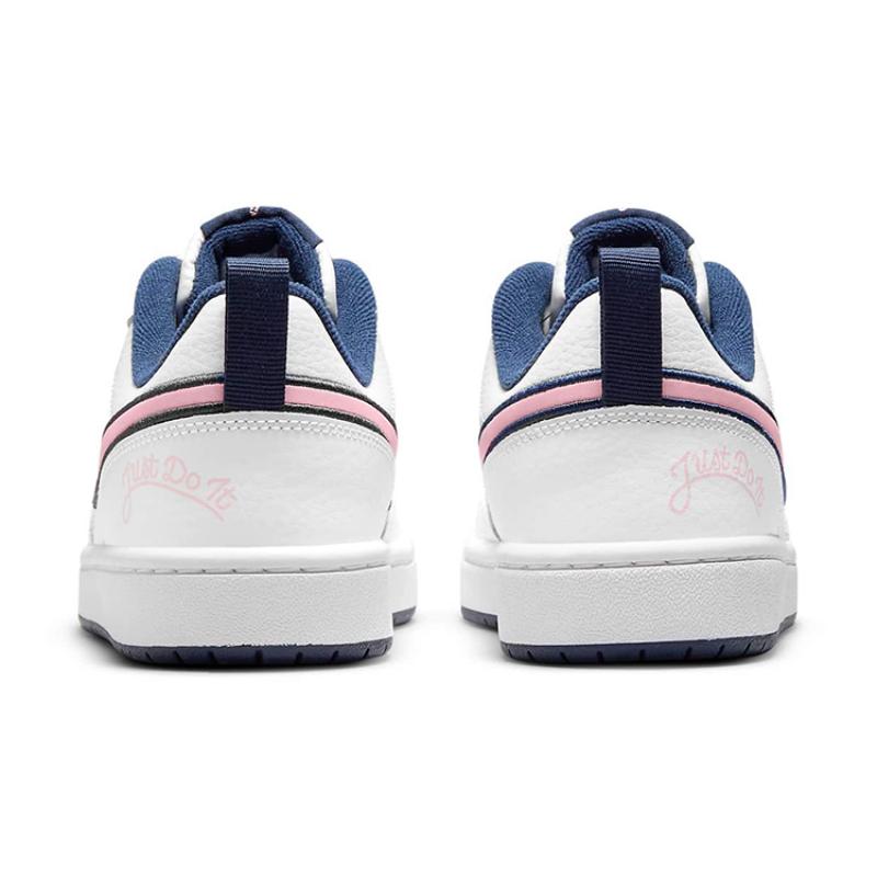 Nike Court Borough Low 2 SE1 'White Blue Pink' GS Sneakers DB3090-100