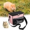 Hamster Carrier Bag with Removable Liner Transparent Window Adjustable Strap Hedgehogs Chinchillas Ferrets Small Pet Carrier Bag