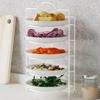 Kitchen Storage Shelf Multilayer Metal Shelves Wall-mounted Dish Storage Rack Kitchen Table Top Organizer Preparation Dish Rack