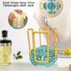 Portable Retractable Bowl Holder Drain Water Cup Kitchen Organizer Removable Cabinet Dishes Storage Rack