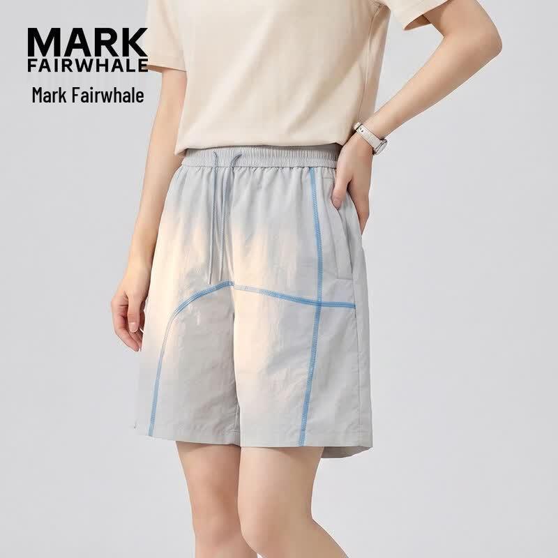 Mark Fairwhale Women s Colorblock Cargo Shorts L светло-серый