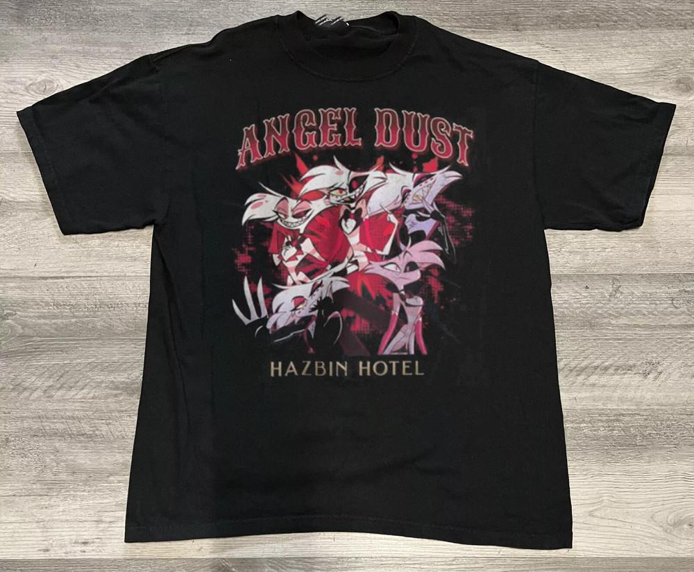 Хлопковая футболка Angel Dust Hazbin Hotel Унисекс Концертная S - 5XL Унисекс Футболка XXXXL