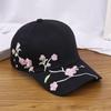 Fashion Baseball Hat for Girl Embroidery Flower Hat Windproof Baseball Hat Breathable Sunproof Hat for Outdoor Activity