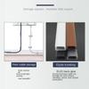 Anti-extrusion Floor Cord Cover Square Self-Adhesive Extension Wiring Duct Protector Durable Cord Protector Home Outdoor