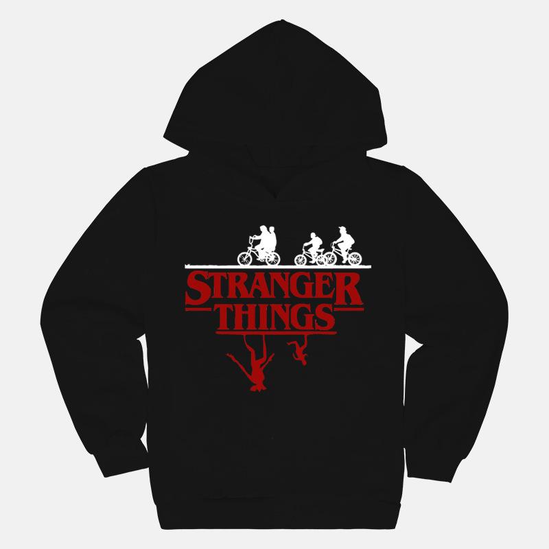 Детская толстовка с капюшоном с принтом Stranger Things весенне-осенняя кофта L 1490₽