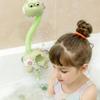 Interactive Baby Shower Head Cartoon Dinosaur Design Bath Toy for Infant Sensory Development Fine Motor Skill Exercise
