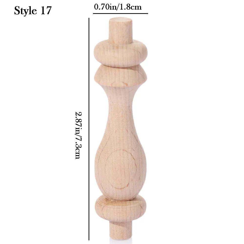 European Multi Styles Solid Wood Carved Furniture Foot Legs Cabinet Seat Feets Vintage Home Decoration Crafts Accessories