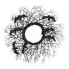 Halloween Wreath Black Twig Bat Door Window Hanging Party Decoration Prop