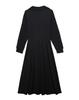 Elegant Color Block Patchwork Slim Fit Mid-Length Plus Size Long Sleeve Dress for Women - Spring/Autumn Collection