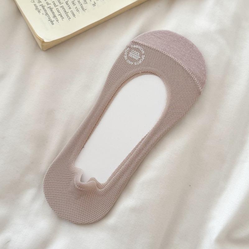 Women's Summer Lightweight Open-front Invisible Stockings with Cotton Sole for Summer, Anti-slip, No Heel Separation