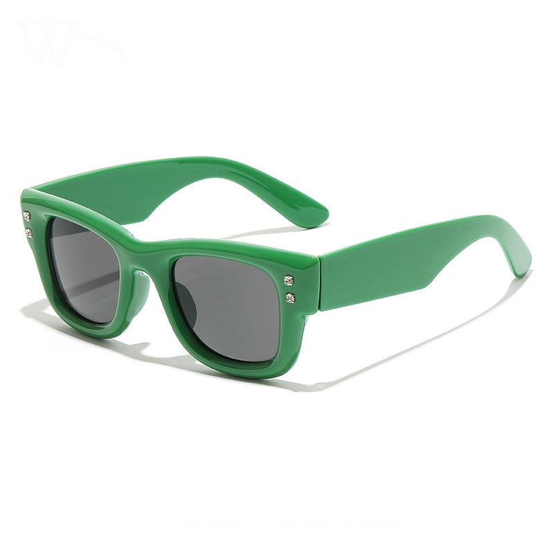 Fashion square thick frame sunglasses female Internet celebrity street shot trend UV protection sunglasses male