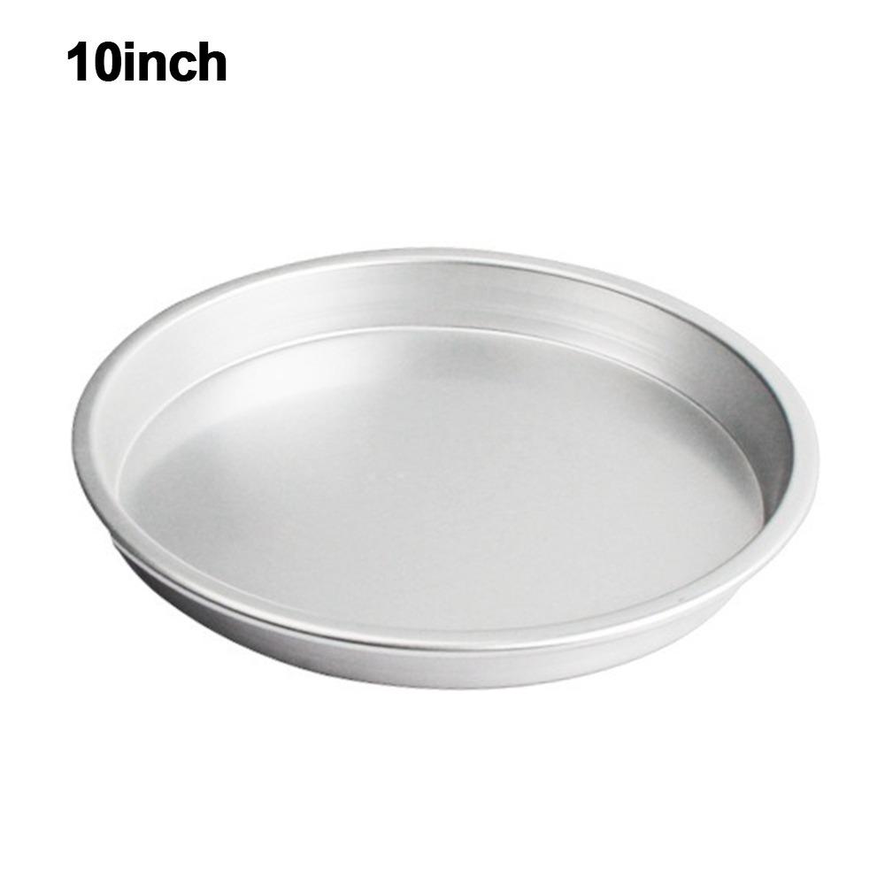 New Round Baking Tray Non-stick Even Heating Pizza Baking Pan Aluminum Alloy Bread Cake Tray