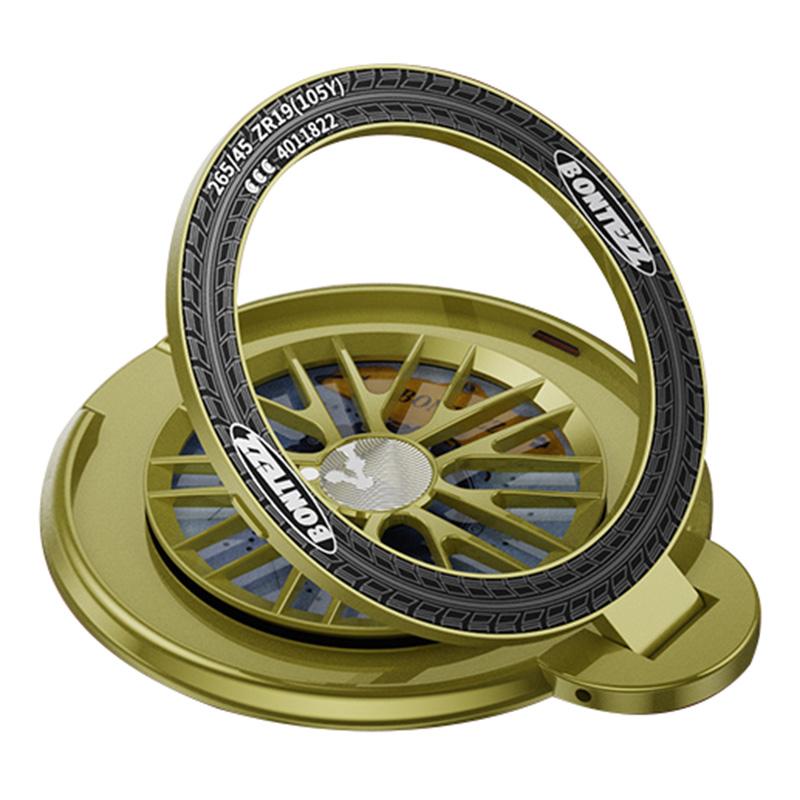 BONTEZZ Magnetic Phone Ring Holder 360 Degrees Rotation Gyroscope Phone Kickstand