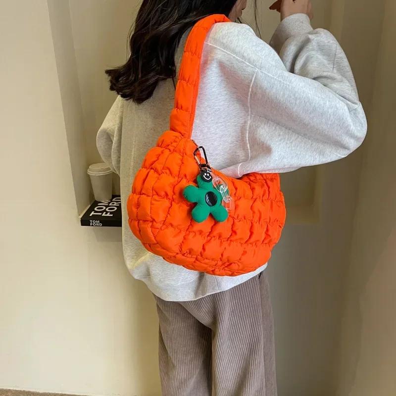 

Women s Bag Korean Version Sweet Girly Style Shoulder Bag Fashion Casual Bubble Dumpling Bag Fold Cloud Bags Fashion Exquisite