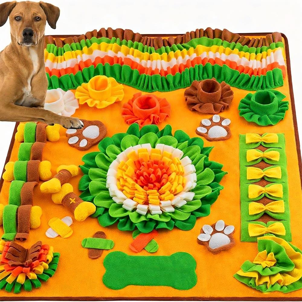 100x80cm Extra Large Dog Smell Mat Foraging Smell Training Blanket Game Interactive Dog Slow Food Mat Relieve Pressure Pet Toys