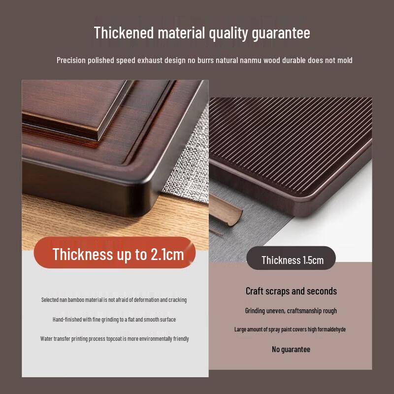 YIHUTEA Jingan Bamboo Drainage Tea Tray