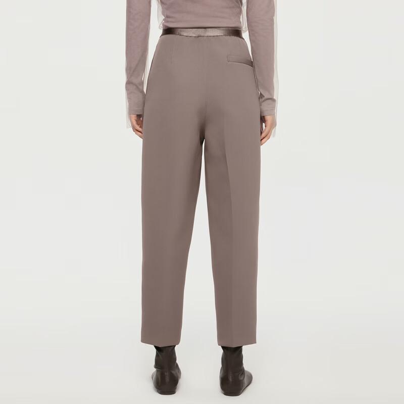 JNBY Women's 2024 Autumn Loose Casual Cropped Pants