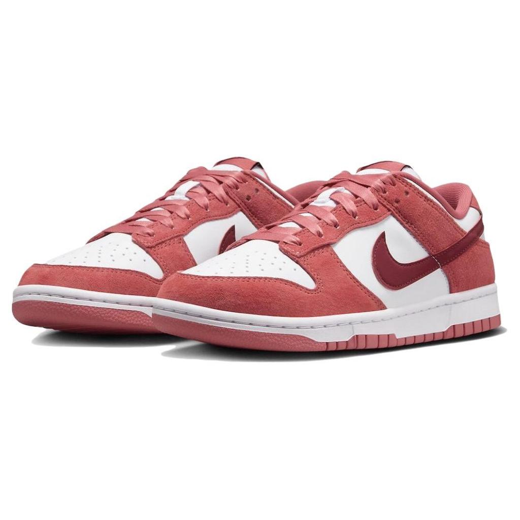 Nike Dunk Low Valentines Day 2024 Women Sneakers Pink White Team-Red FQ7056-100