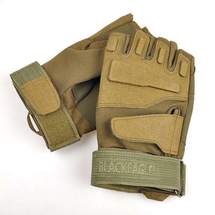 Tactical Gloves Men Half Finger Black Hawk Mountaineering Fitness Protection Army Fans Fighting Outdoor Cycling Gloves Men