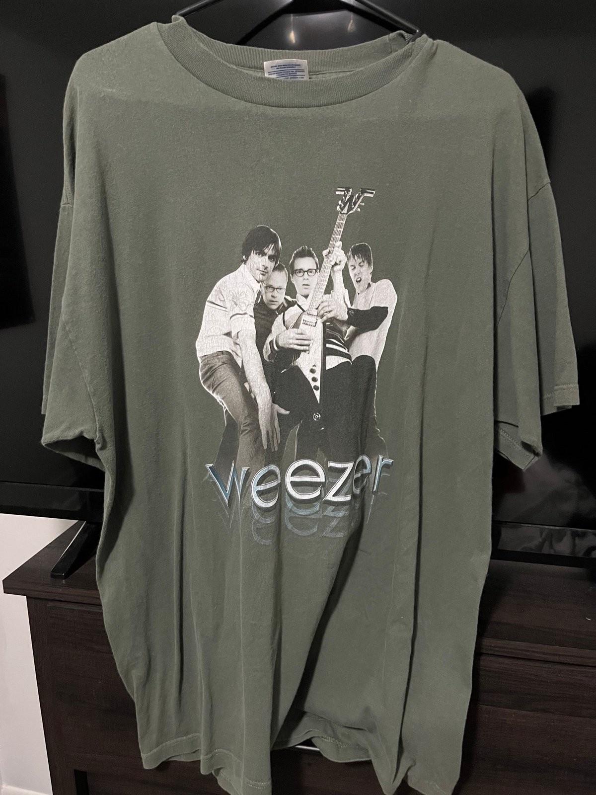 2002 Vintage Weezer Tour Rare Design Cotton Unisex Tshirt Reprint WA2539 S