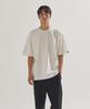 Pal Lab Unisex Essential Sleeve Point Oversized Short Sleeve T-Shirt_Pl24S5Ts007_Wt