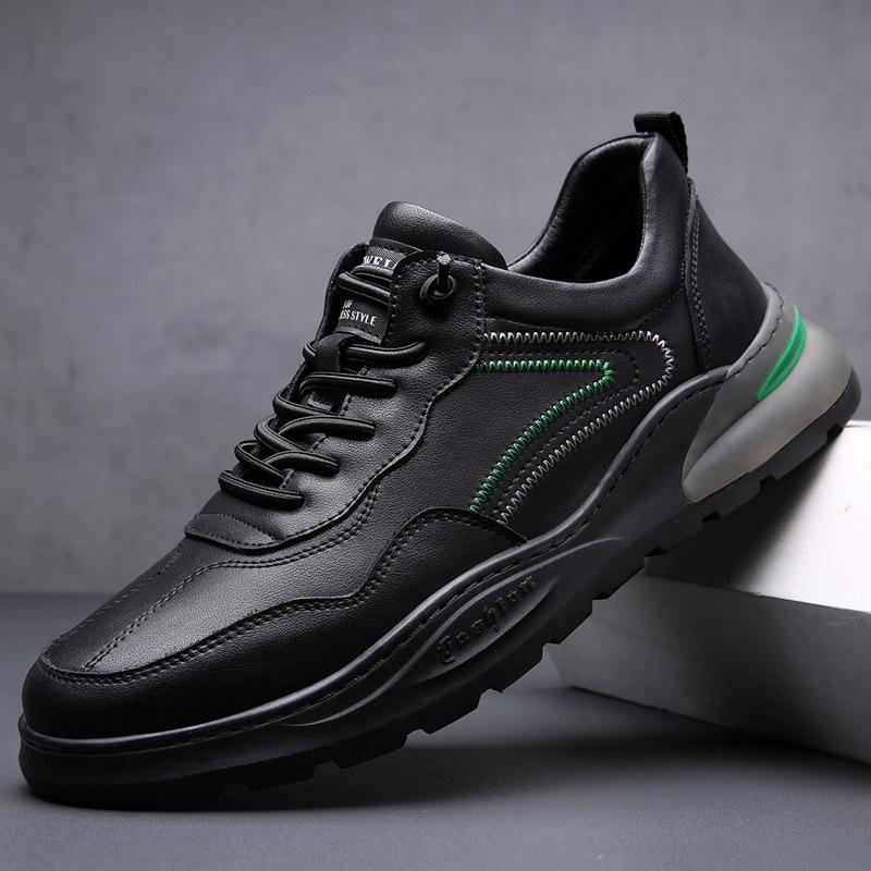 

Мужская обувь 2025 новый тренд четыре сезона спортивная и повседневная обувь обувь на платформе мужская повседневная белая кожаная обувь 44