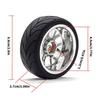 Precise Remote Control Replacement Wheel Tires with 12mm Adapter for 1/10 Model Car Drift Car Modification Accessories