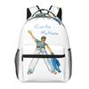 Tom Holland Same Style I Survived My Trip To NYC Vitruvian Pizza Rucksack Learner Boys Girls Backpack School Tote  Sling Bags