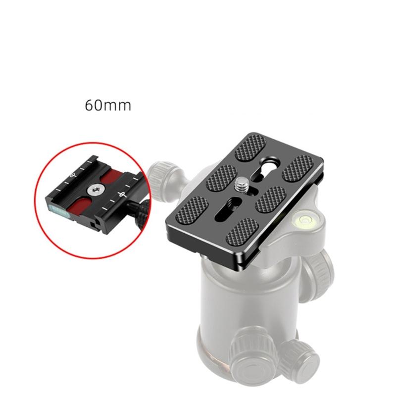 Quick Release Plate, PU50 PU70 Aluminum Alloy Universal 1/4" Quick Release Screw Mount Plate for Photography Tripods