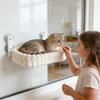 Cat Window Hammock Suction Cup Foldable Detchable Bed Double-Sided Plush Window Hammock For Cats Inside For Indoor Pet Glass