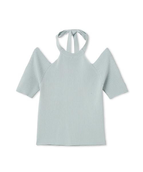 

Вязаный пуловер с вырезами и рубчиком Furfur RWNT252044 Женский LBLU