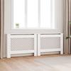 vidaXL Radiator Covers 2 Pcs. White 112×19×81.5 Cm MDF