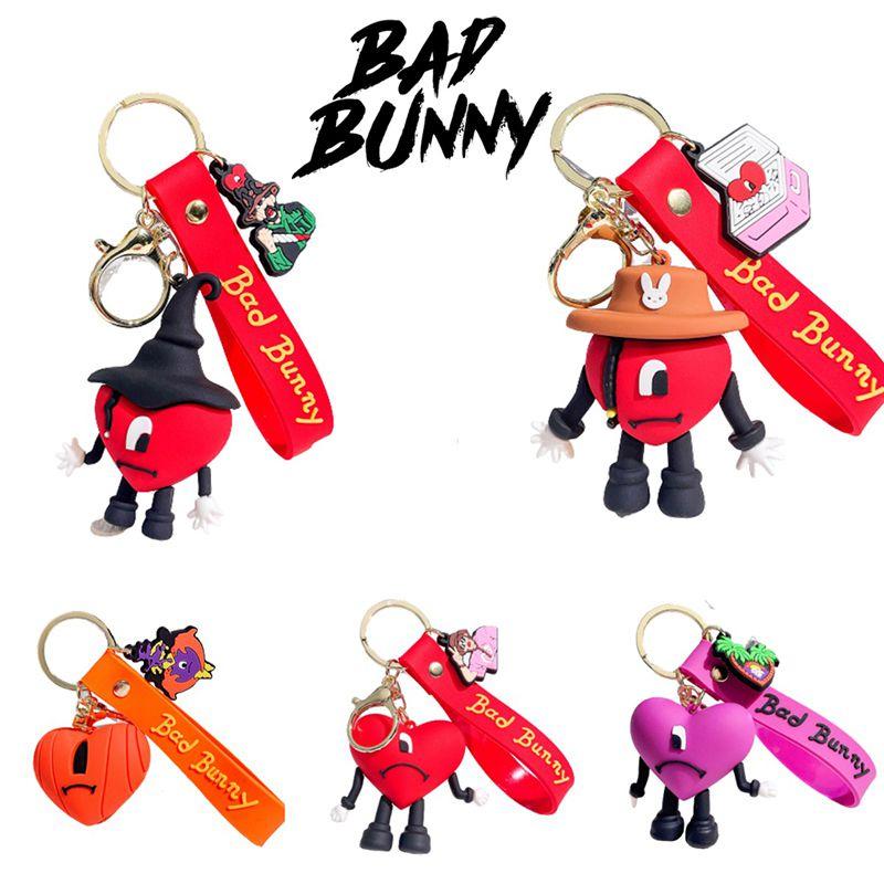 Bad Bunny Key Ring High Quality Soft Glue Kids Xmas Decoration Gift