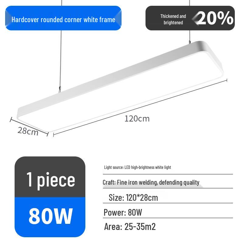 Ultra-Bright LED Pendant Light for Office, Barber Shop, Classroom, Gym, and Supermarket Ceilings