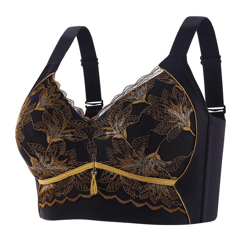 Wireless Lace Shaping Bra for Plus Size Women - Anti-Sagging Support