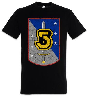 VINTAGE ARMY OF LIGHT LOGO T-SHIRT - Space Center TV Series Babylon 5 T-Shirt