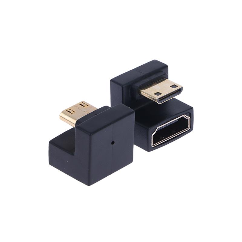 HDMI-Compatible Adapter 360 Degree Angled U-shaped L Converter Mini HD Male To HDMI Adapter