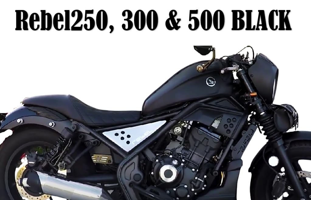 Honda Rebel 250 500cc Motorcycle Double Seat for Honda Rebe and Universal aftermarket double saddle dual driver CMX500, CMX300, CMX250. seat. (C)