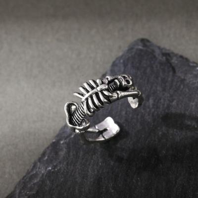 Skeleton Ring Trendy Cool Punk Accessories Unisex Universal Dark Series Jewelry Funny and Dominant Hand Jewelry Unique Gift