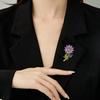 Purple Sunflower Temperament, Luxury, Exquisite and Elegant Sunflower Female Accessories Brooch
