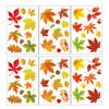 Autumn Deciduous Maple Leaf Window Stickers Thanksgiving Stickers Autumn Party Home Decoration Glass Doors And Windows Stickers Self-Adhesive