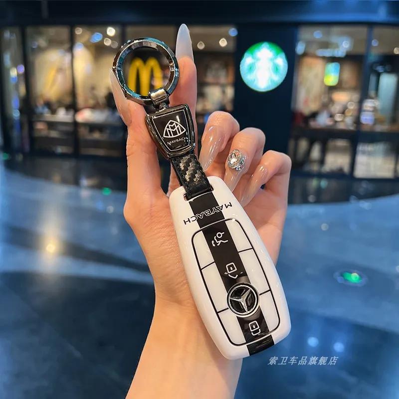 Car Remote Key Case Cover Shell Fob For Mercedes Benz A C E S G Class W177 W205 W213 X167 W222 CLA GLE GLB GLS AMG Maybach QU3