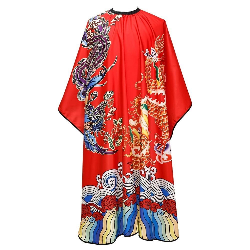 

Парикмахерская шаль, парикмахерский фартук, китайский стиль, парикмахерское платье, аксессуары, накидка для стрижки волос красный