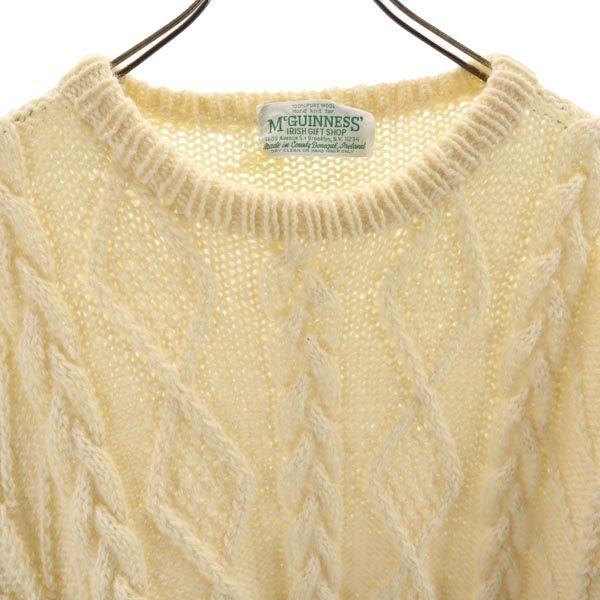 McGUINNESS 80s Fisherman Vintage Long sleeve wool sweater knit Men's Used