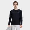 Fila 2023 Autumn New Long Sleeve T-Shirt Basic Simple Business Casual Round Neck Top Men Tops Black F11M332206F-BK