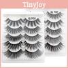 Pairs Multipack 5 Mink Hair False Eyelashes Wispy Fluffy Long Natural Lashes Eye